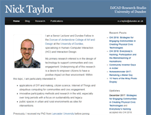 Tablet Screenshot of nick-taylor.co.uk